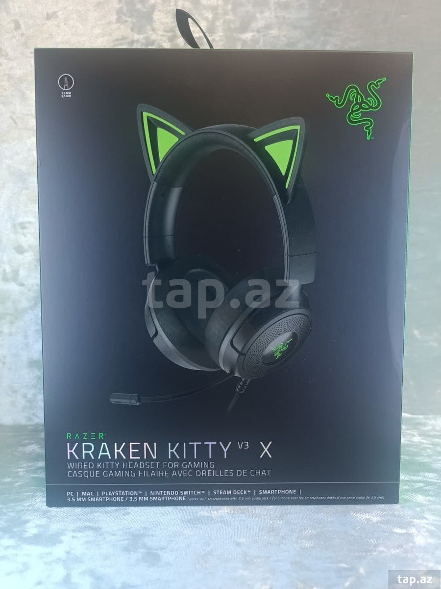 Qulaqlıq "Razer Kraken V3 X Kitty"