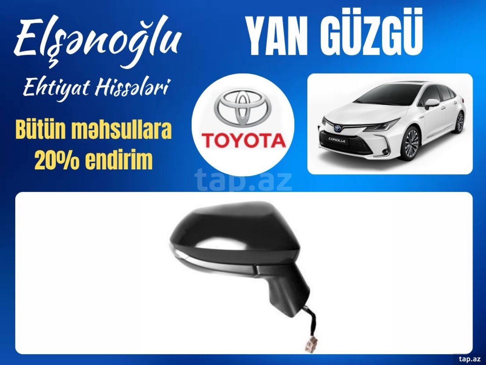 "Toyota Corolla" yan güzgüləri
