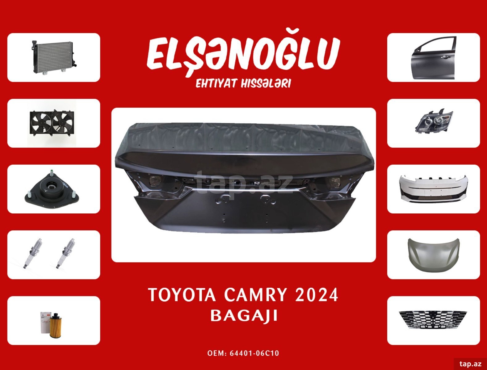 "Toyota Camry 2024" baqajı