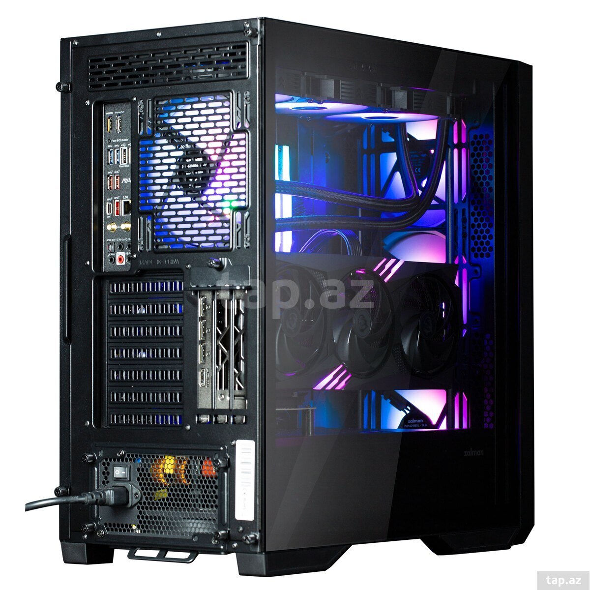 Gaming Case "Zalman Z9 Iceberg MS Black Mesh ARGB ATX" (5)