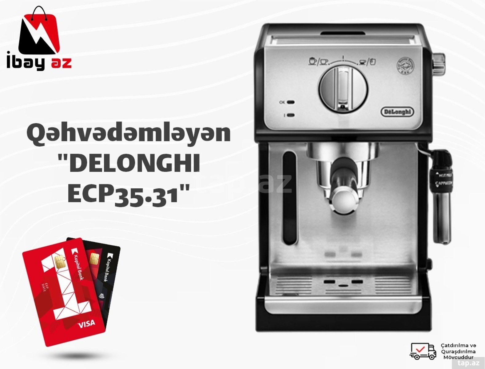 Qəhvə aparatı "DELONGHI ECP35.31"