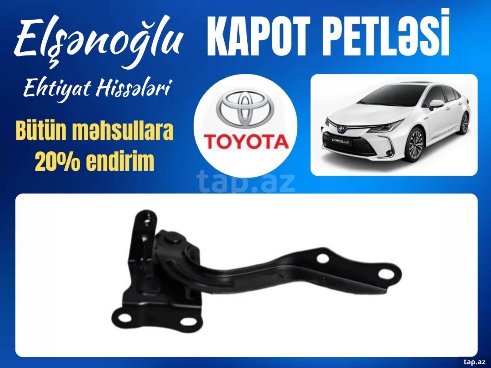 "Toyota Corolla" kapot petləsi