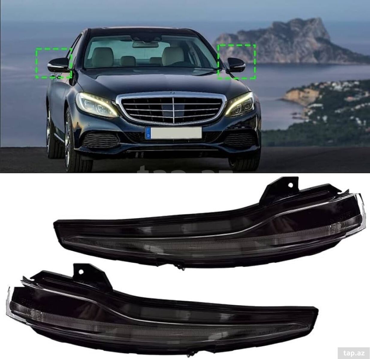 Mercedes W205, Mercedes W213, Mercedes W222" güzgü dönmə işığı (5)