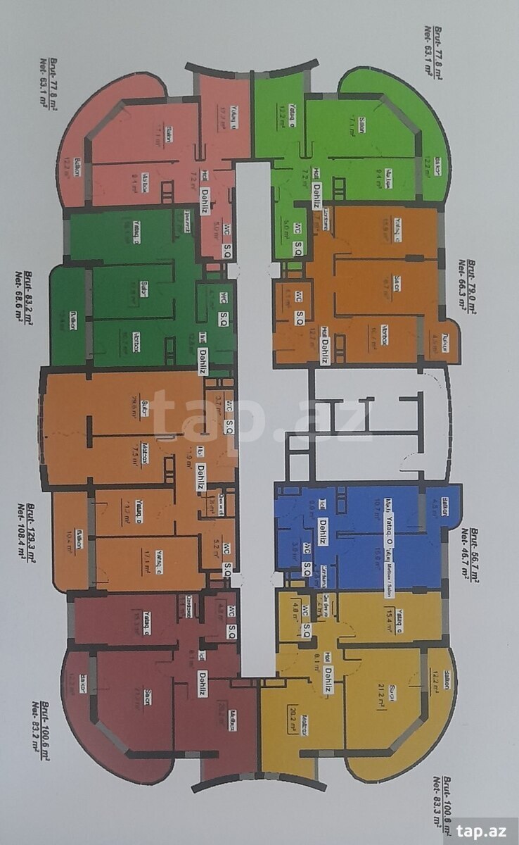 2-otaqlı yeni tikili, Lökbatan qəs., 77.80 m² (3)