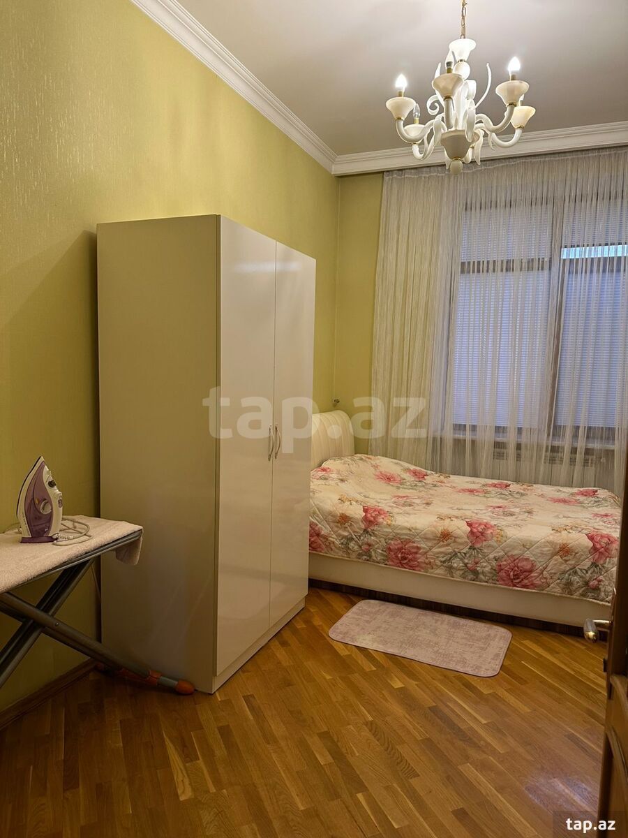 3-otaqlı mənzil kirayə verilir, Sahil m., 110 m²