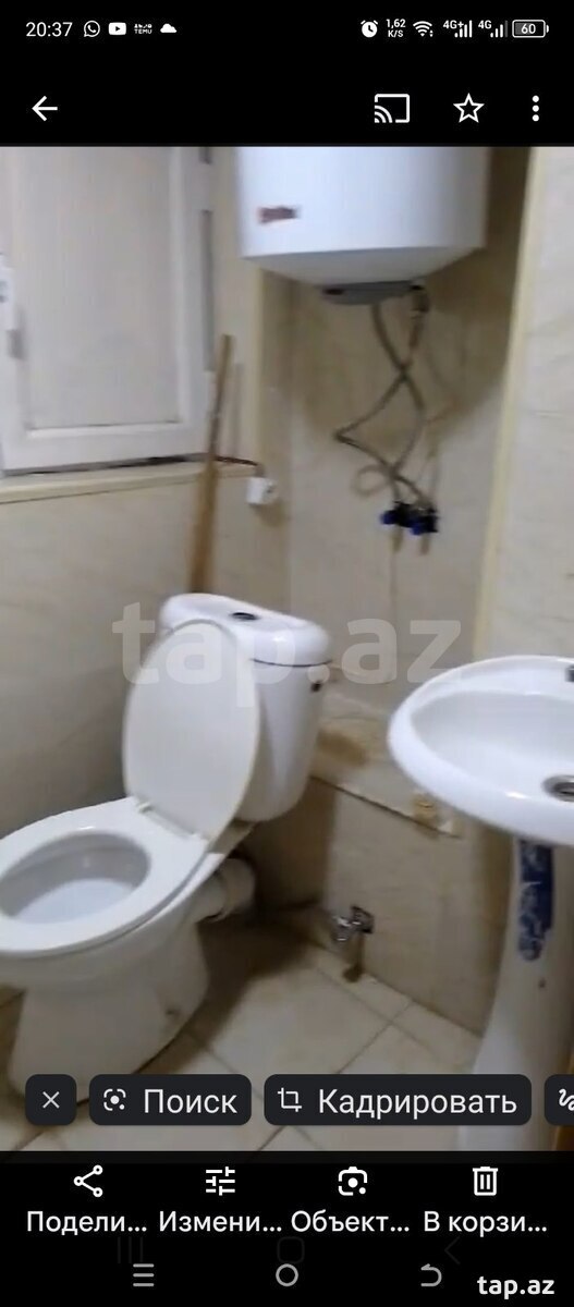 2-otaqlı mənzil kirayə verilir, Yasamal r., 44 m² (8)