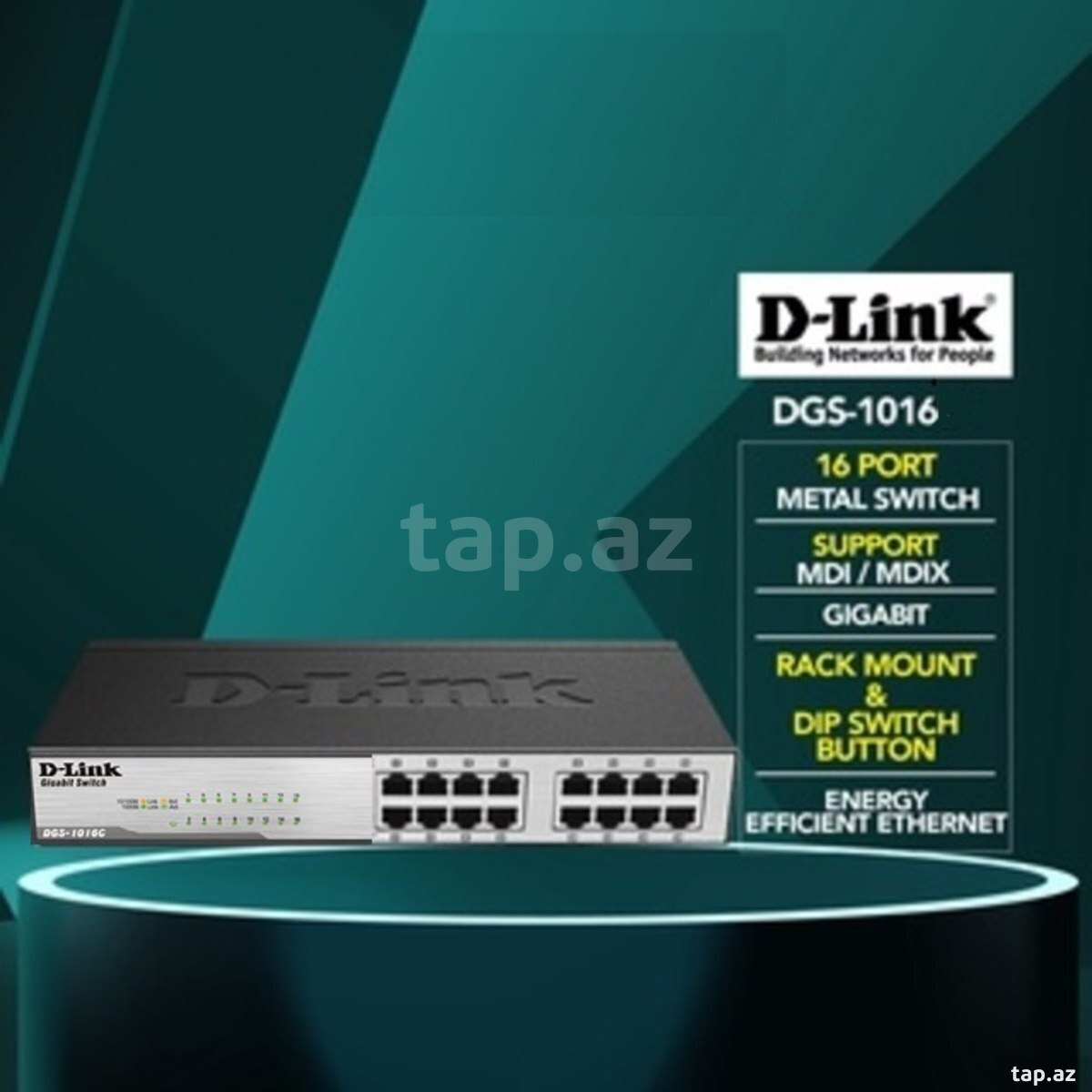16-Port Gigabit Unmanaged Desktop Switch DGS-1016D