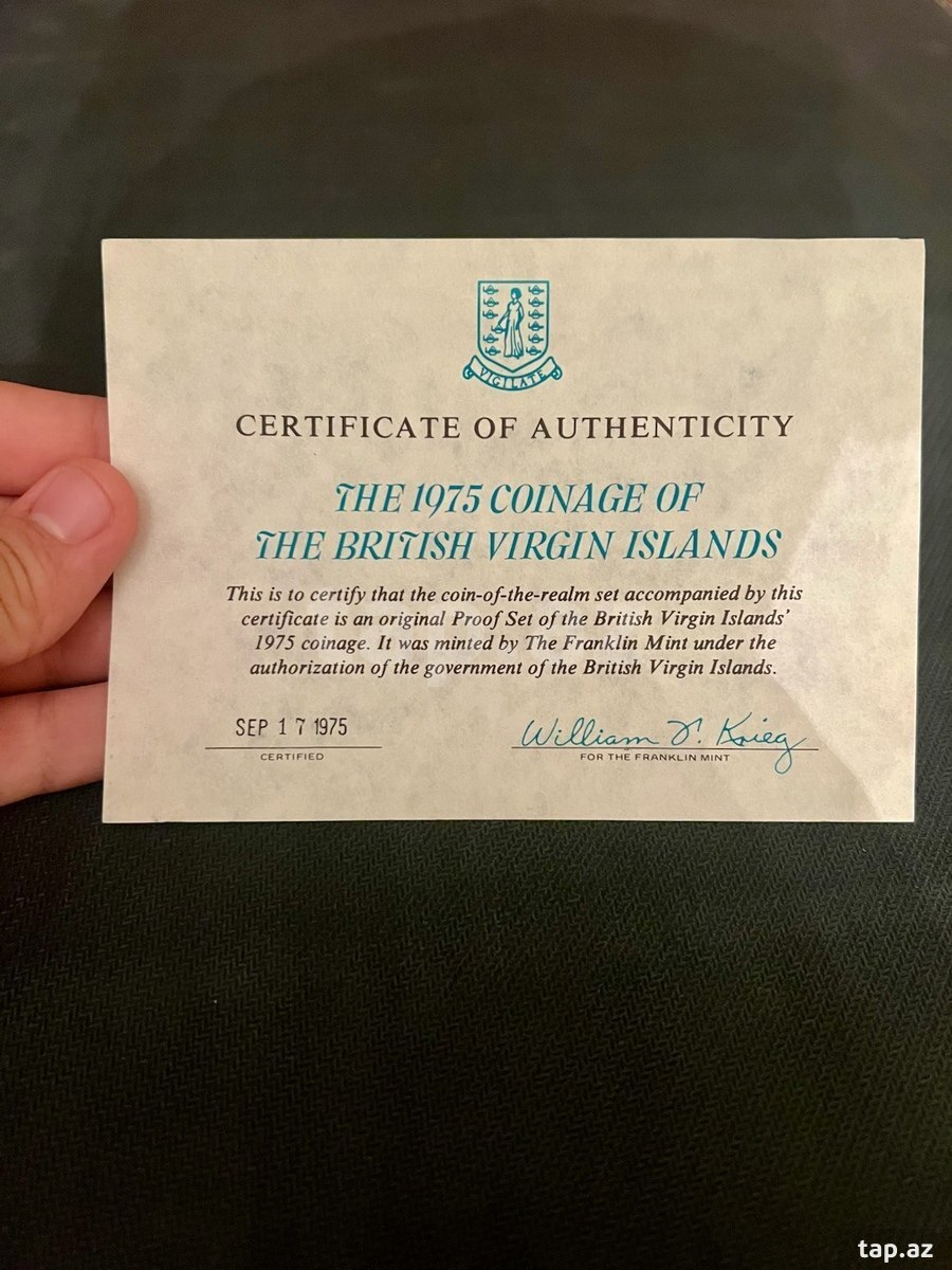 The 1975 Coinage Of The British Virgin Islands (4)
