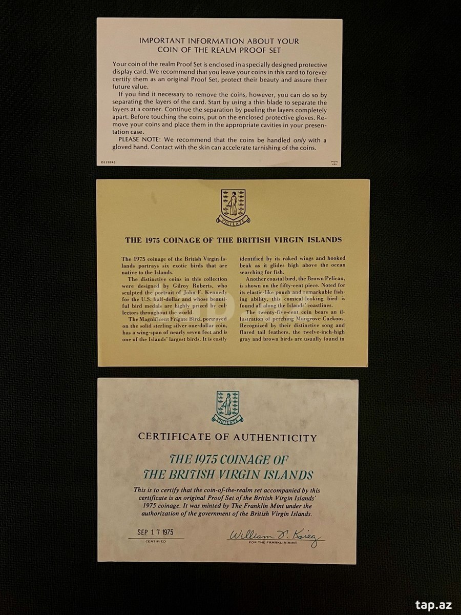 The 1975 Coinage Of The British Virgin Islands (7)
