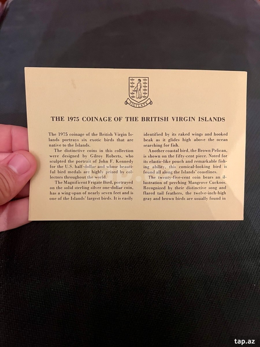 The 1975 Coinage Of The British Virgin Islands (5)