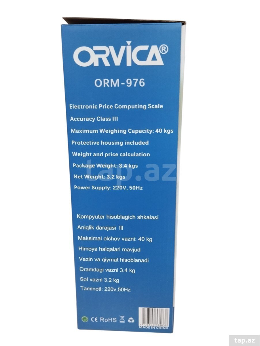 Elektron tərəzi "Orvica 976" 40kq (2)