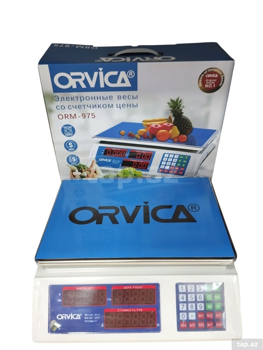 Elektron ərzaq tərəzisi Orvica 975  40kq (2)