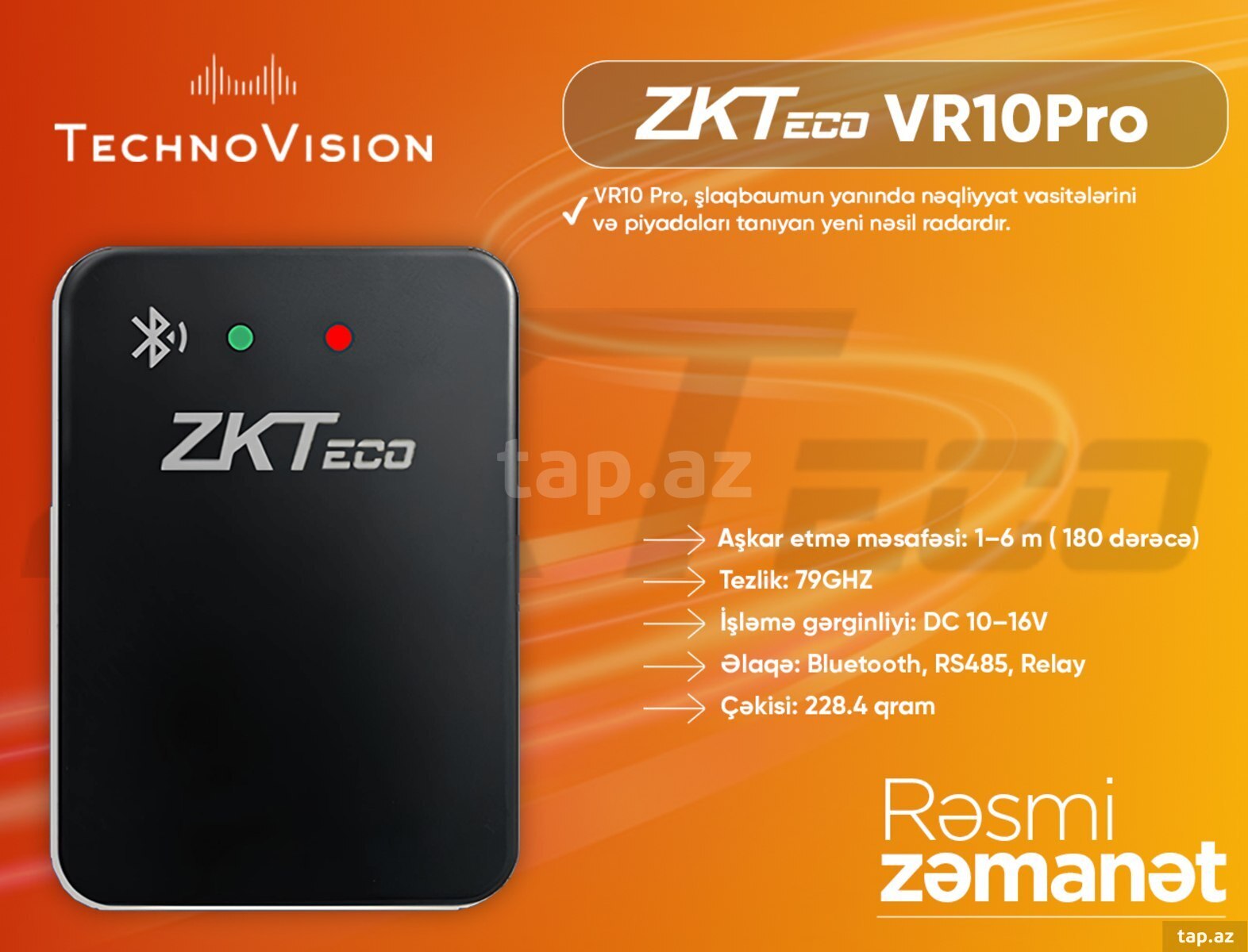 ZKTeco VR10Pro (Photosell)