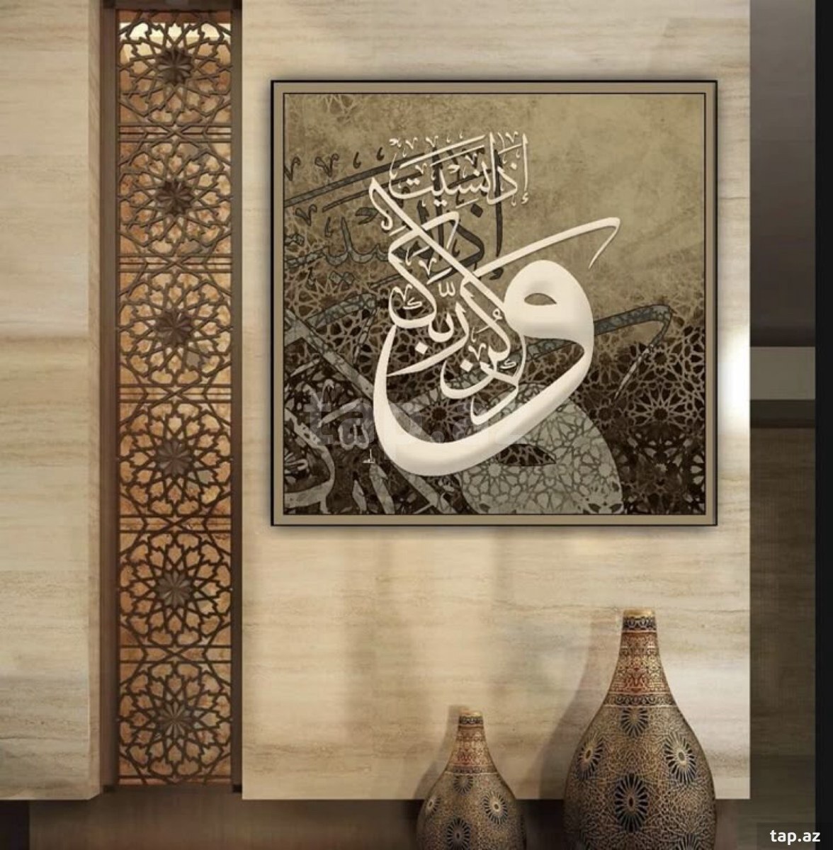 Şüşə və kətan tablo (6)