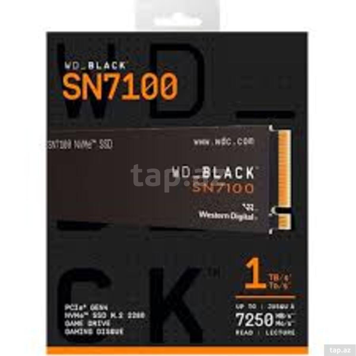 SSD WD Black SN7100 1TB M.2 (2280 PCI-E) NVMe x4 (WDS100T4X0E)