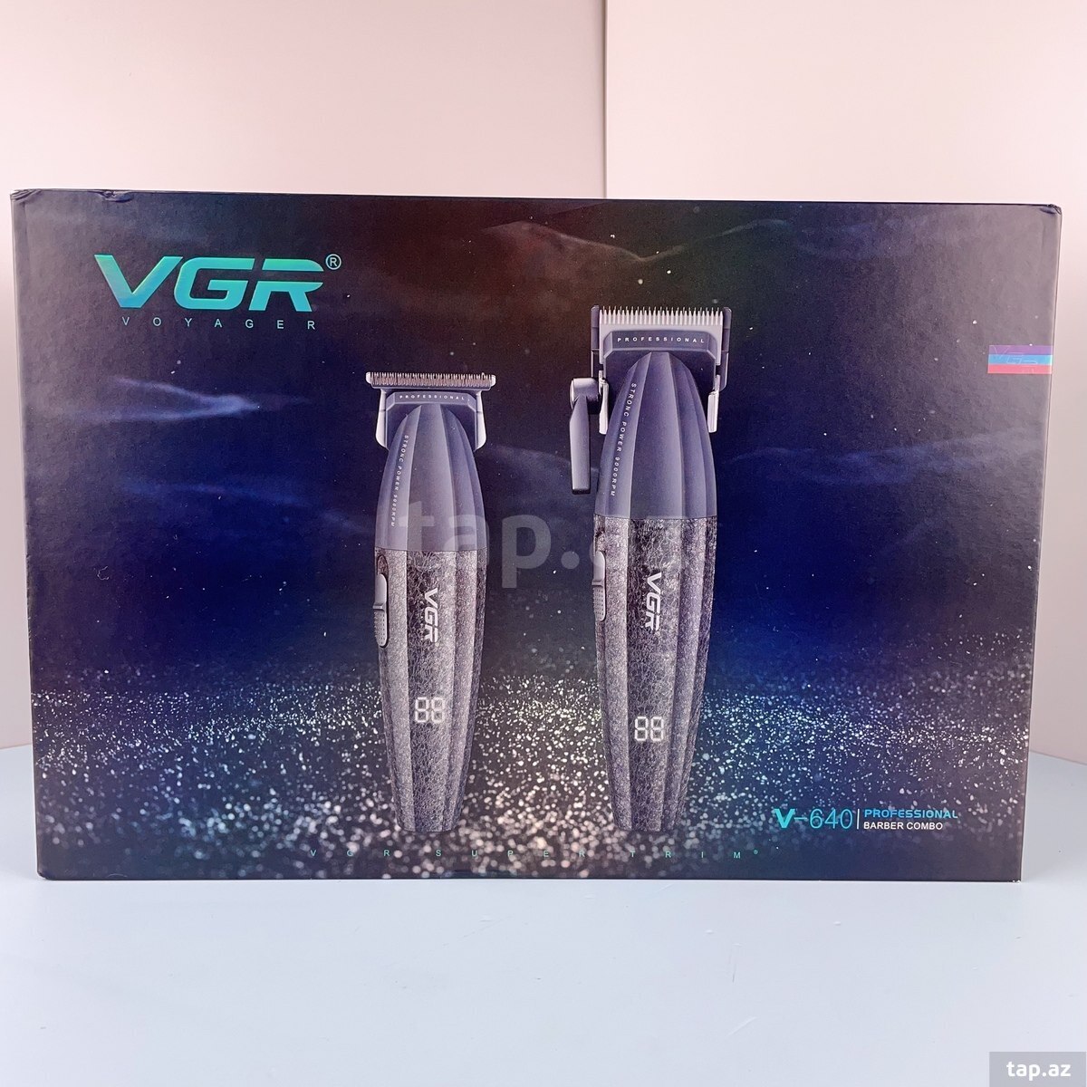 Professional təraş aparatı dəsti VGR 640 2500MAH 9000RPM Ceramic Blades Cord/Cordless (14)
