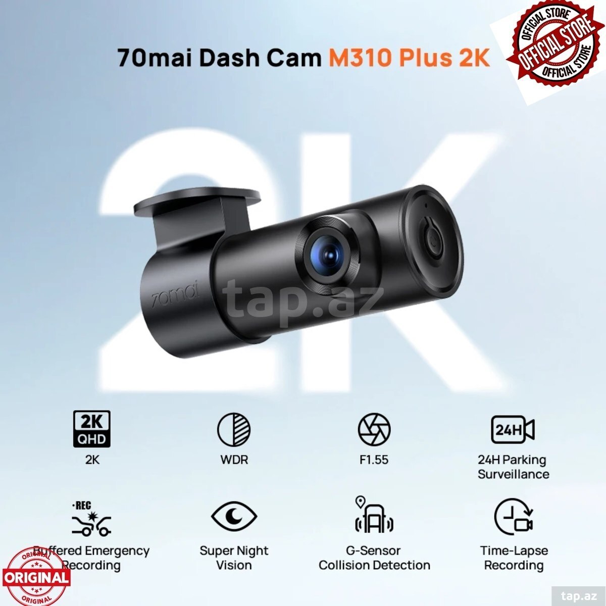Xiaomi 70Mai M310 Plus 2K Ultra HD WiFi (4)