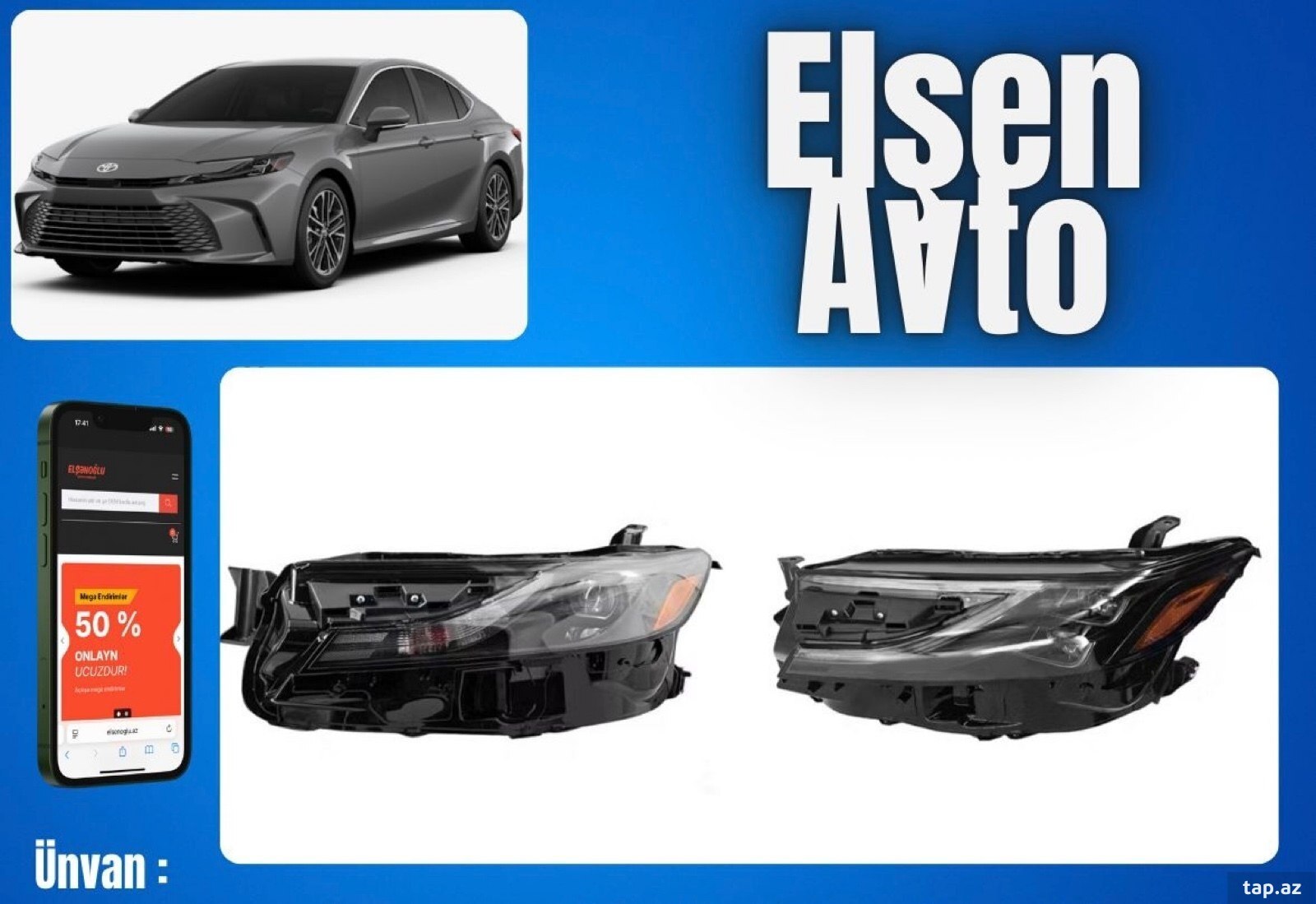 Toyota Camry ön faraları