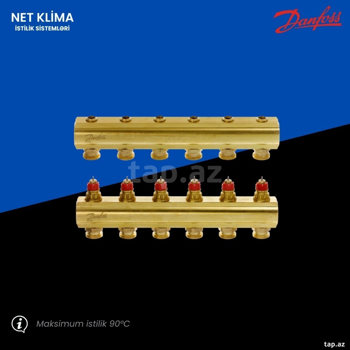 Danfoss şüşəsiz kollektor 6+6: 288 AZN - NetClima İstilik Sistemləri ...