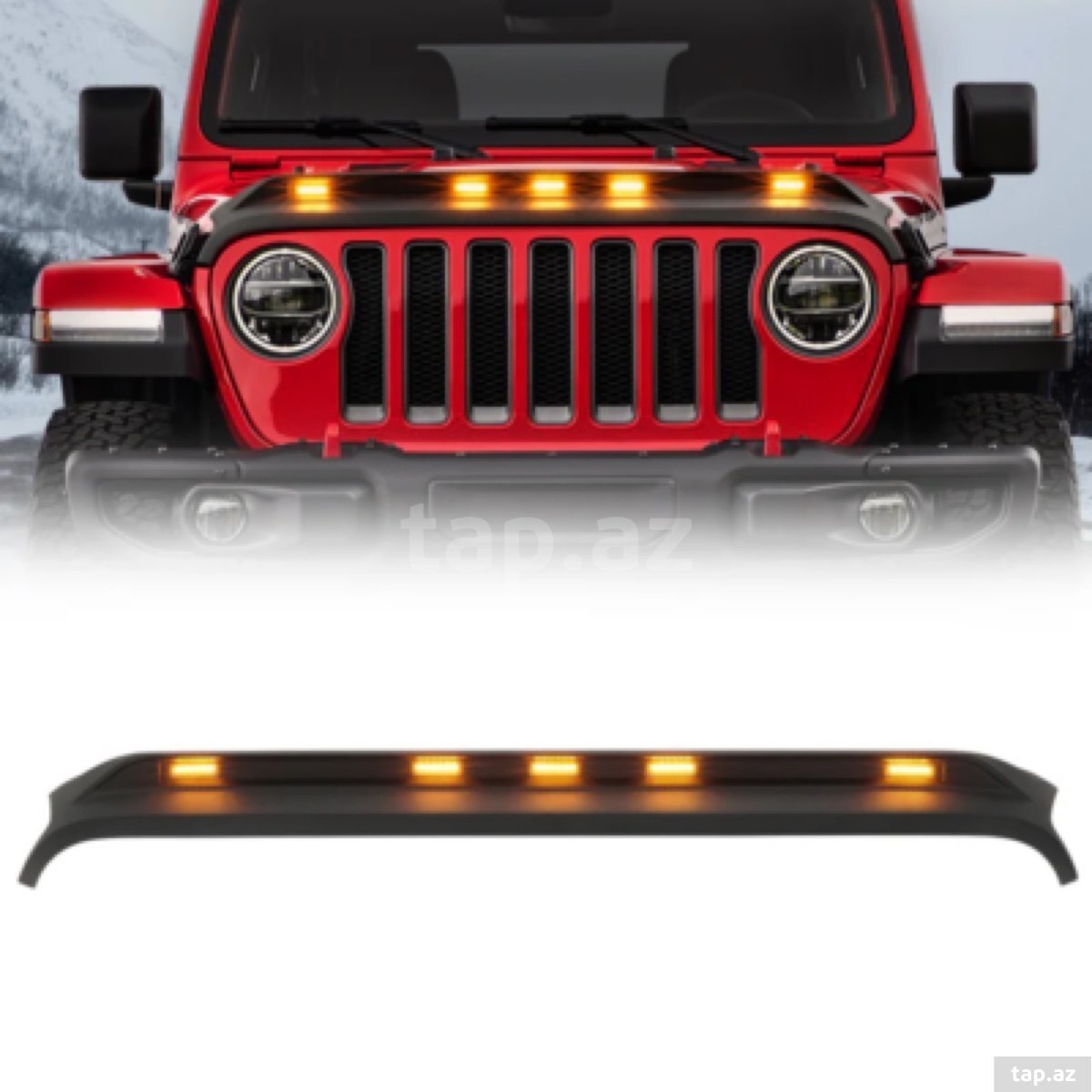 Jeep Wrangler kapot üstü spoyler işıqları