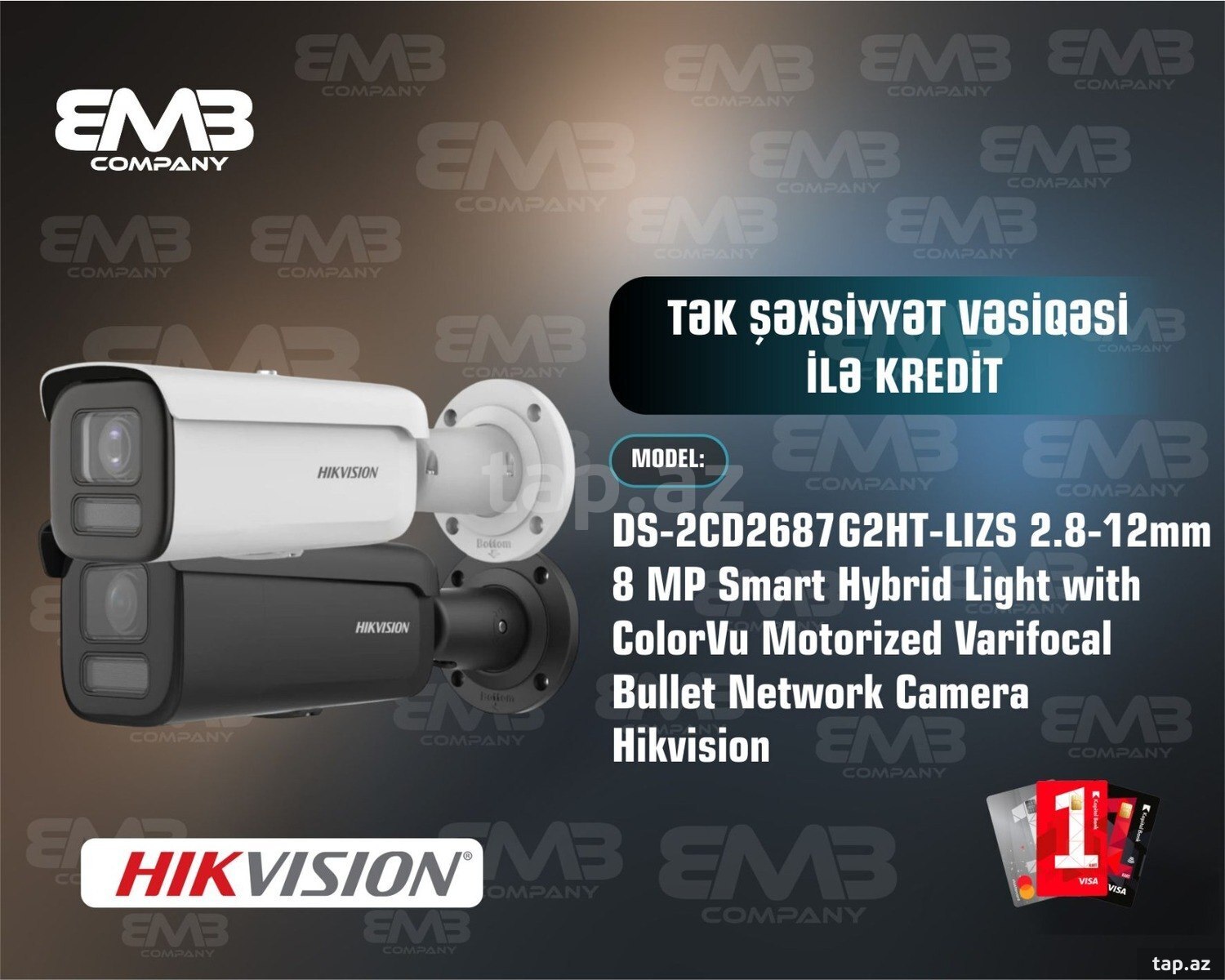 DS-2CD2687G2HT-LIZS 2.8-12mm 8MP VARİFOCAL