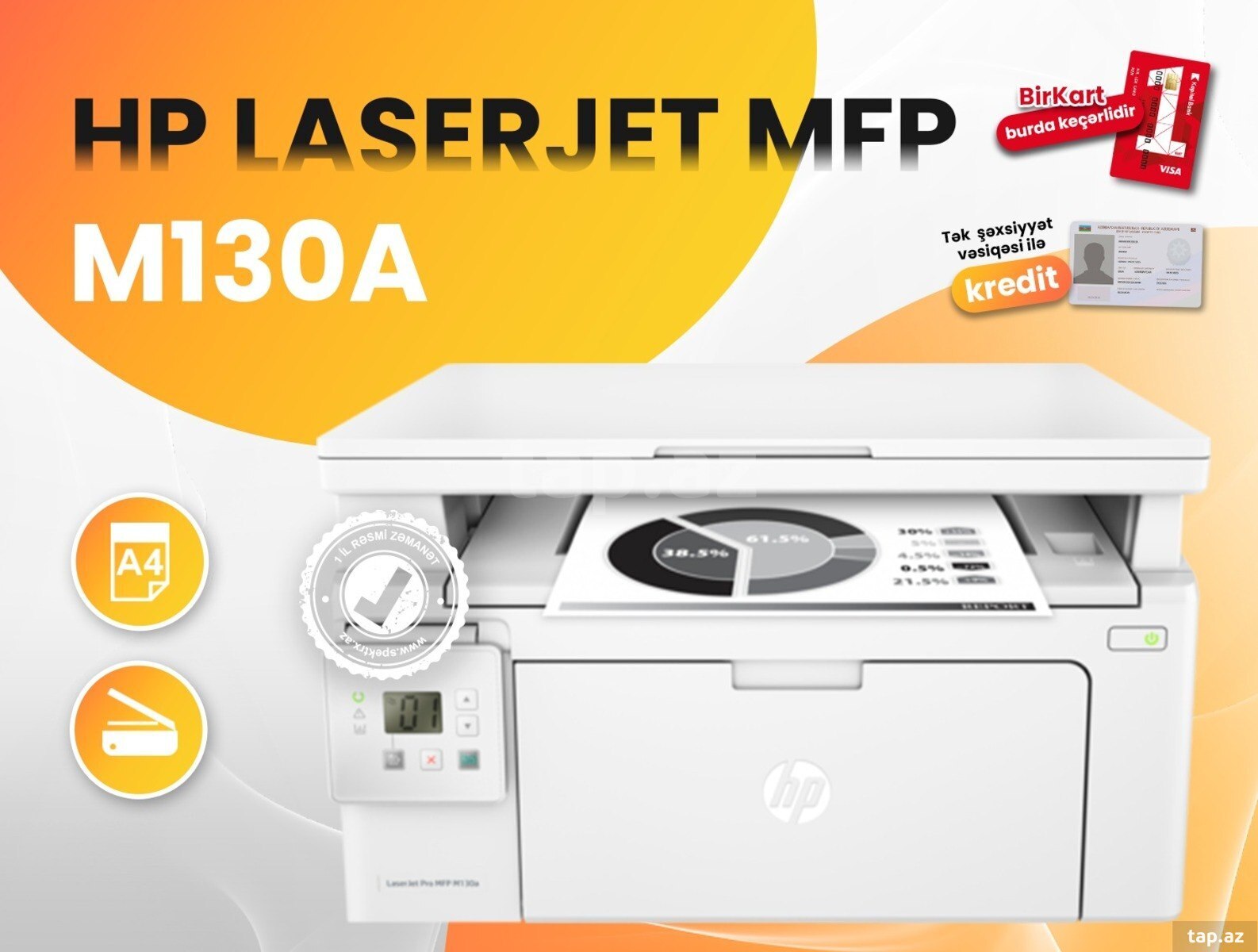Printer HP LaserJet Pro MFP M130a