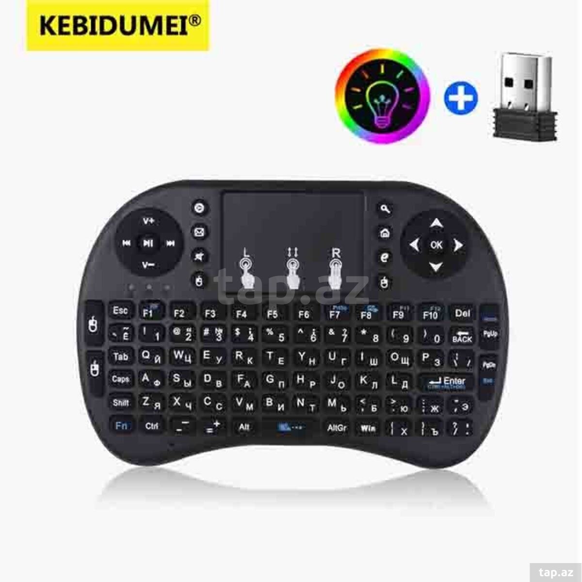 Mini klaviatura Kebidumei i8
