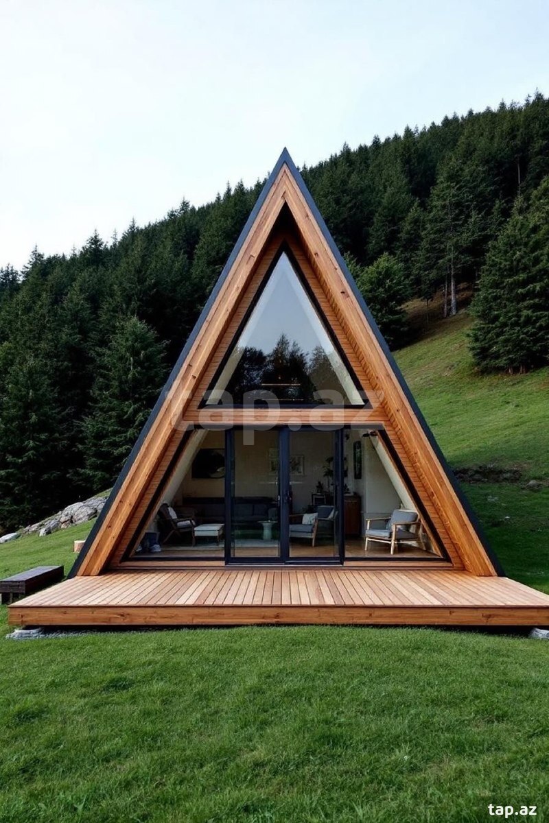 A-Frame evlərin tikintisi (13)
