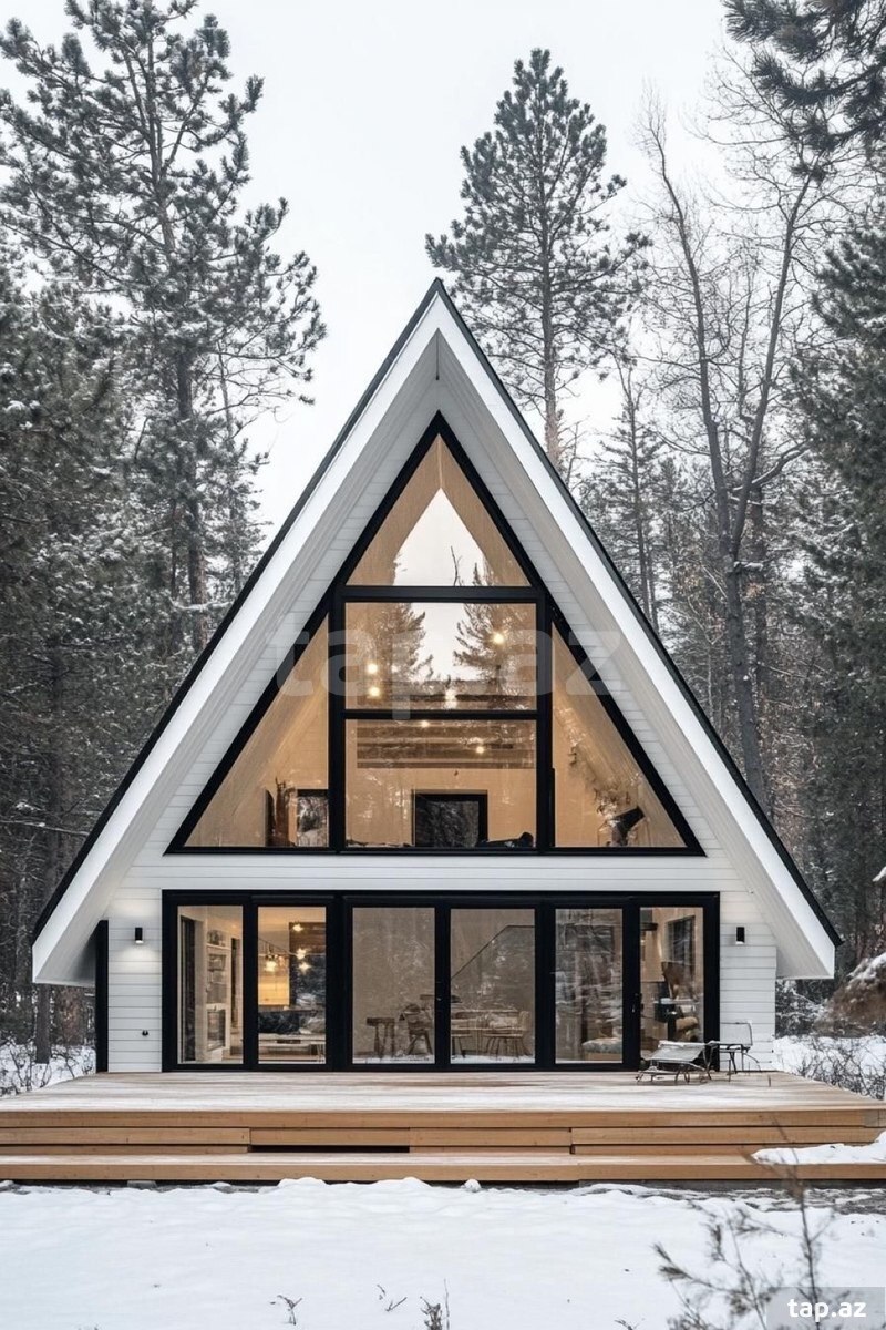 A-Frame evlərin tikintisi (3)