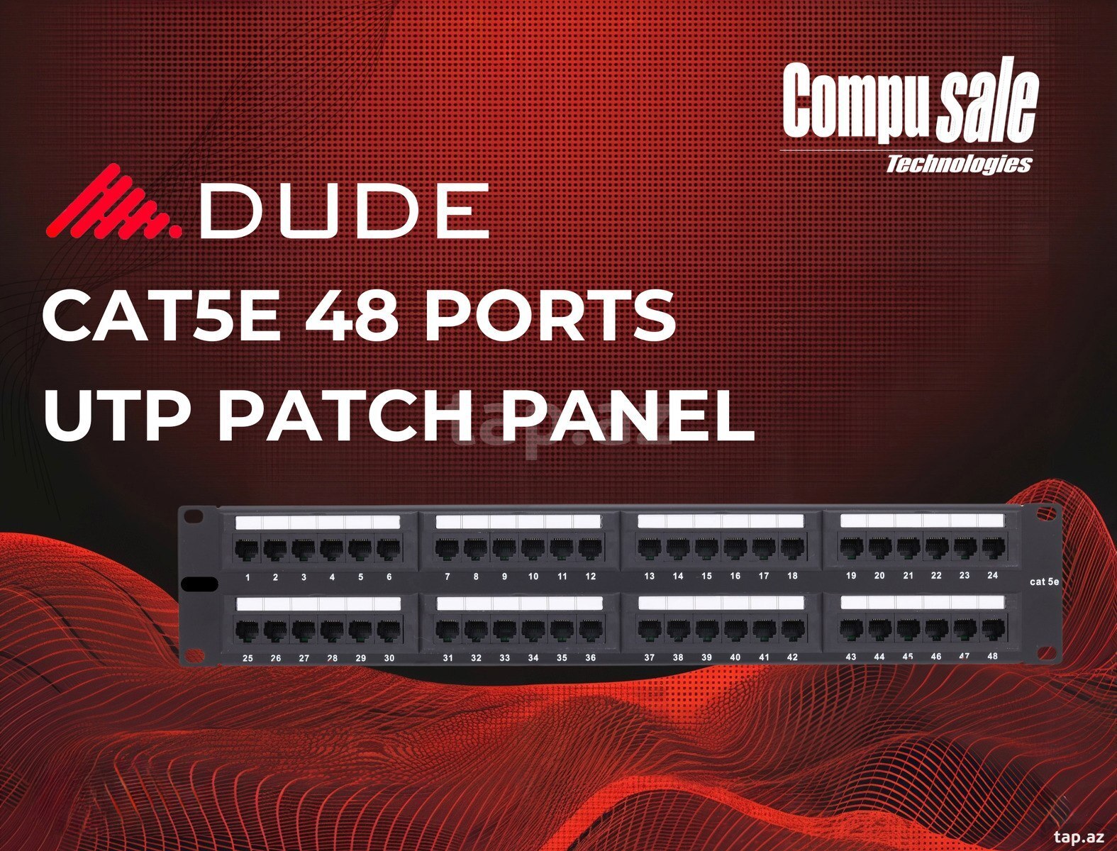 DUDE Patch Panel CAT5E 48 port UTP