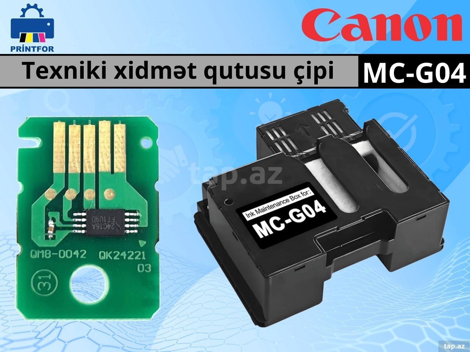 Canon MC G04 texniki xidmət qutusu çipi