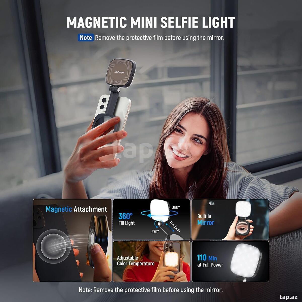 Neewer NL-48B Magsafe selfie işığı (2)