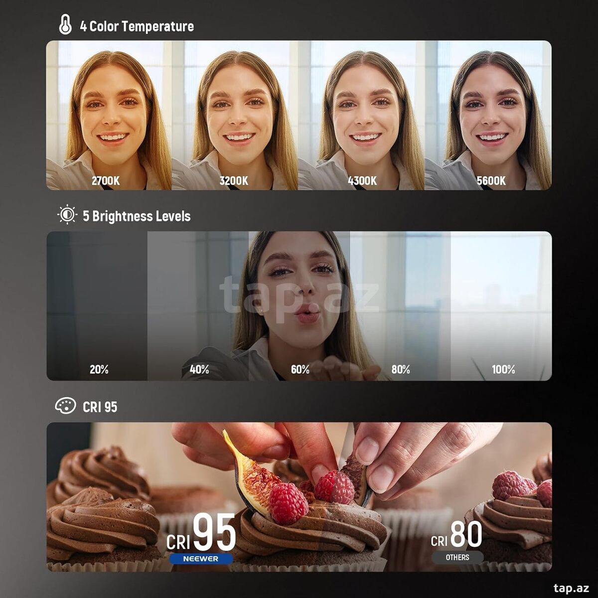 Neewer NL-48B Magsafe selfie işığı (3)