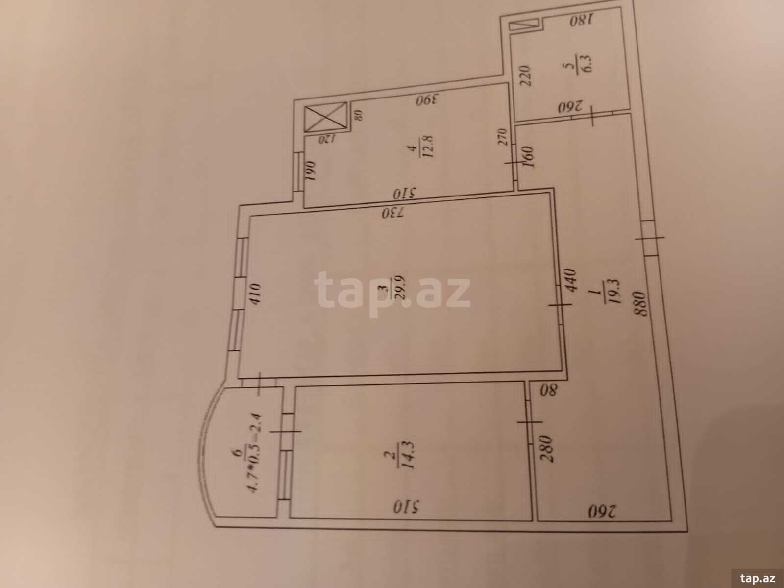 2-otaqlı yeni tikili, Memar Əcəmi m., 91.5 m² (4)