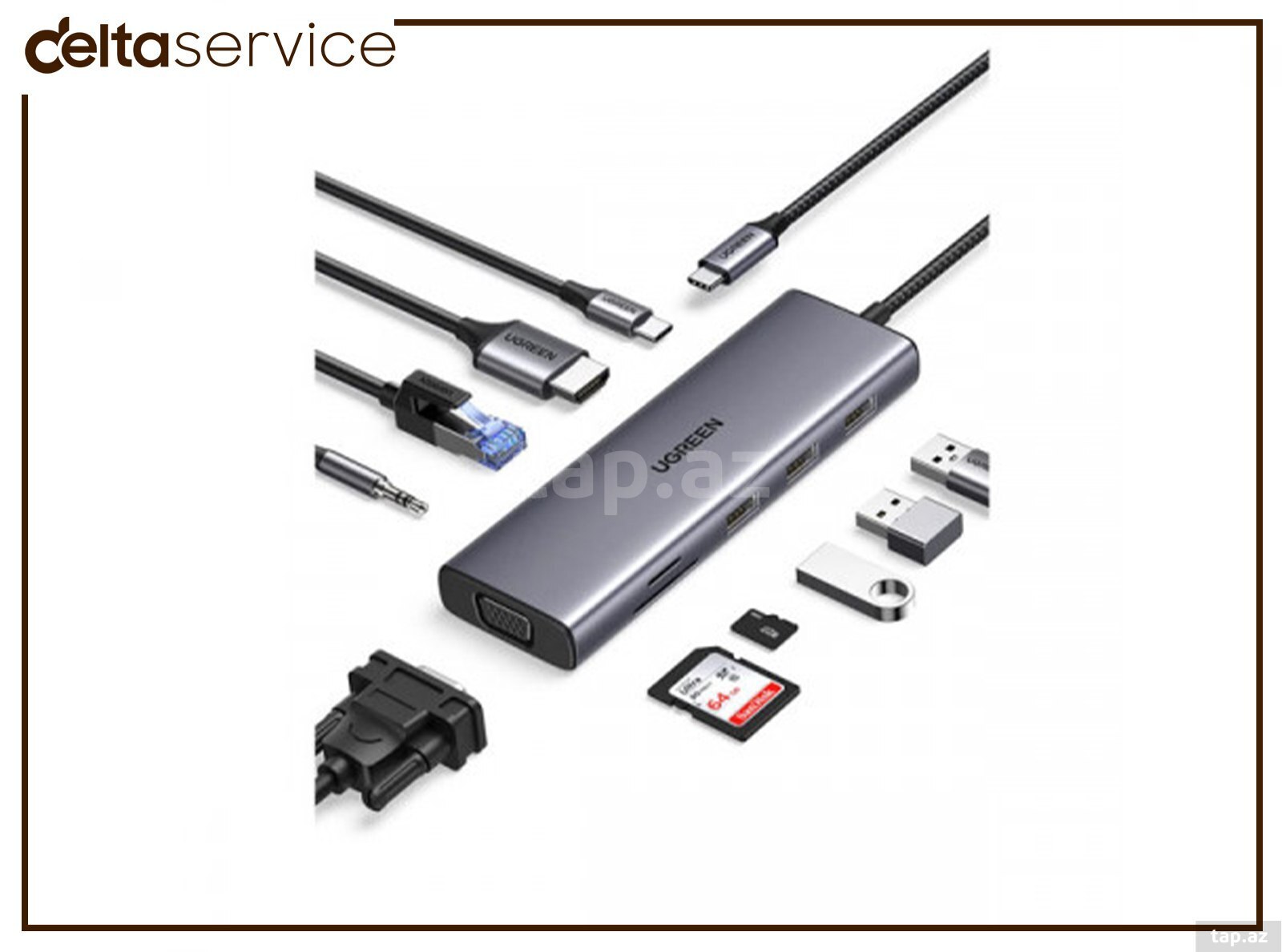 UGREEN USB C Hub 10-in-1 Multifunctional adapteri 15601 (2)