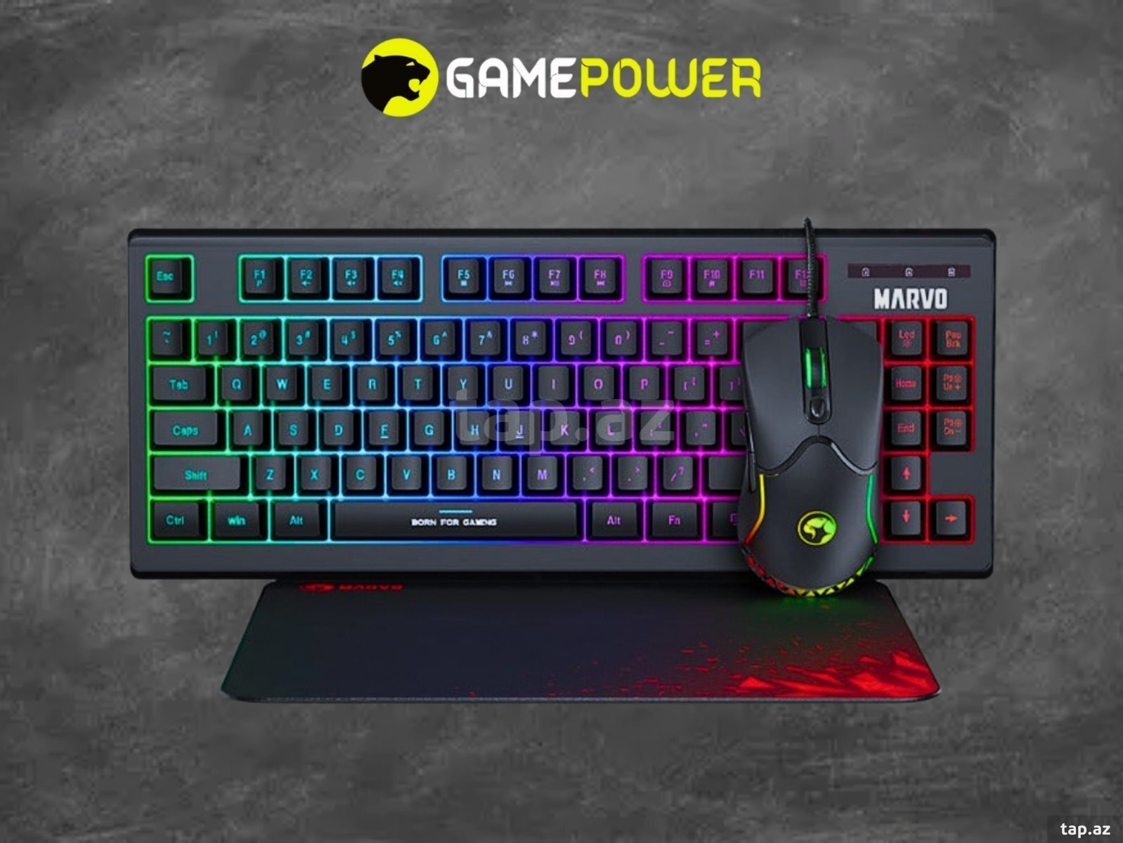 Gaming Combo Marvo Loot 30 Black/White