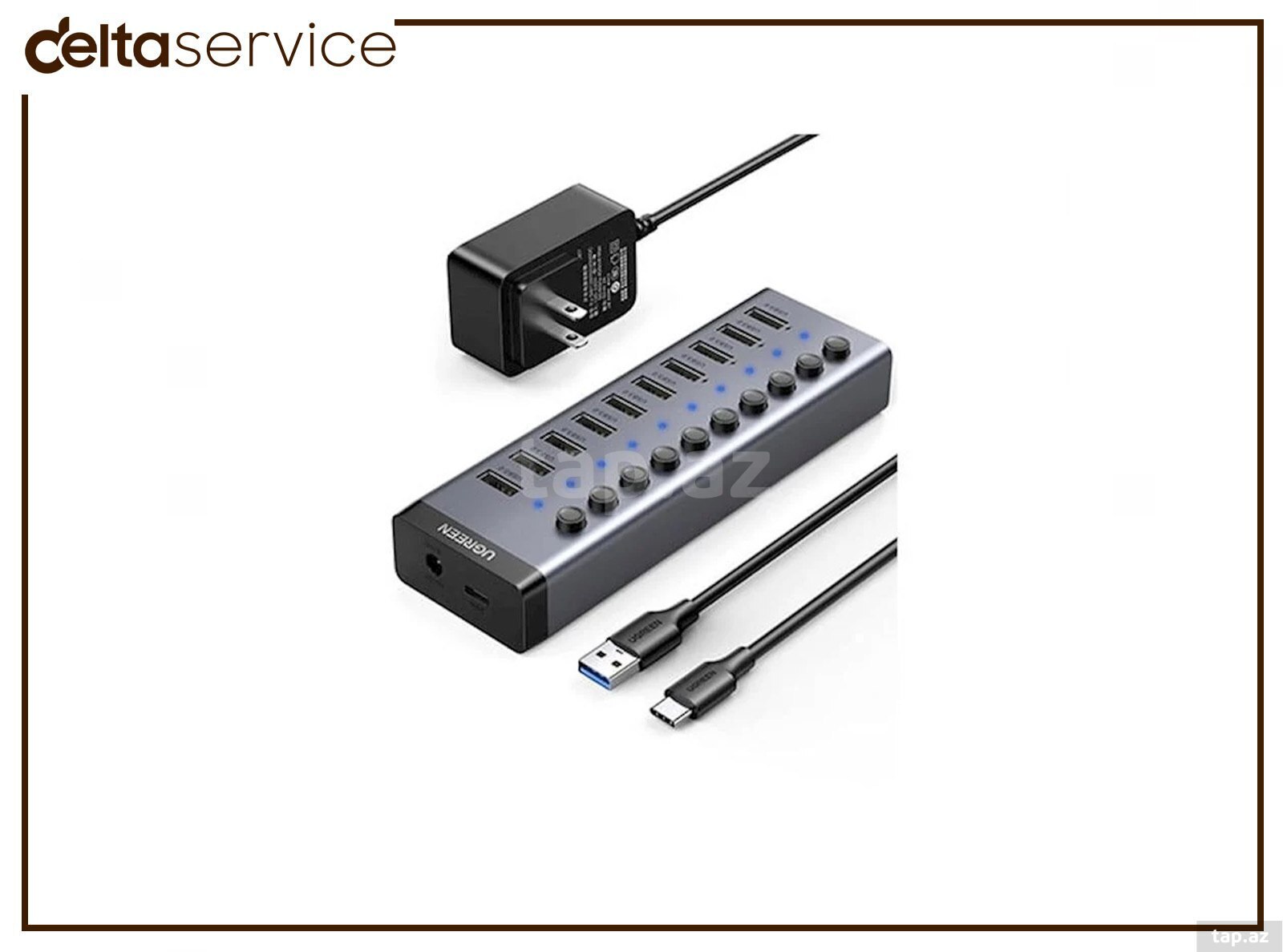 USB adapter UGREEN Powered USB 3.0 7-Port 
