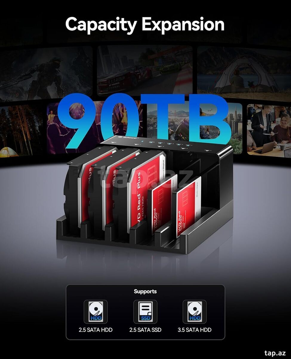 HDD/SSD Dockstation Orico 5 bay 2.5/3.5  (6)