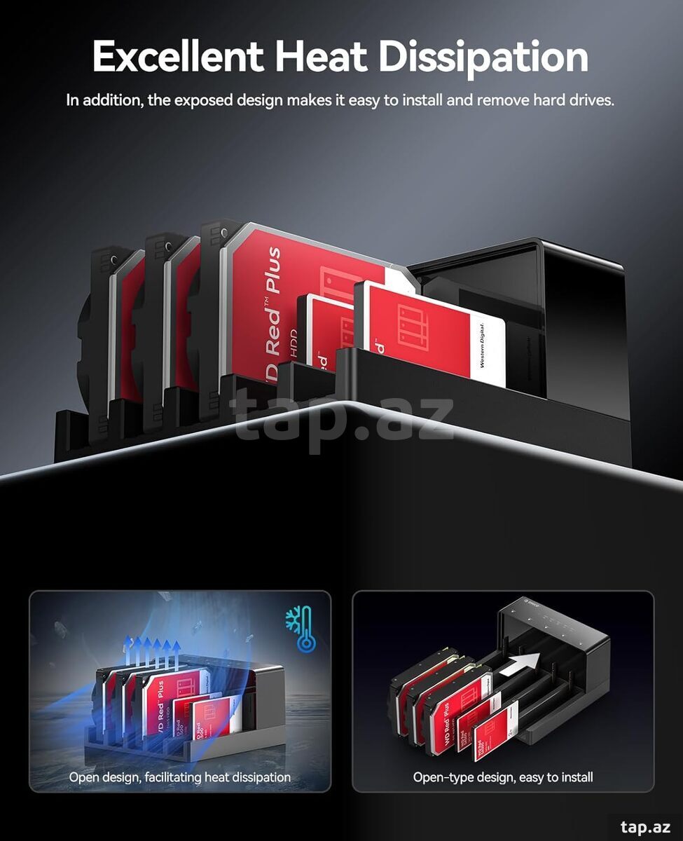 HDD/SSD Dockstation Orico 5 bay 2.5/3.5  (5)
