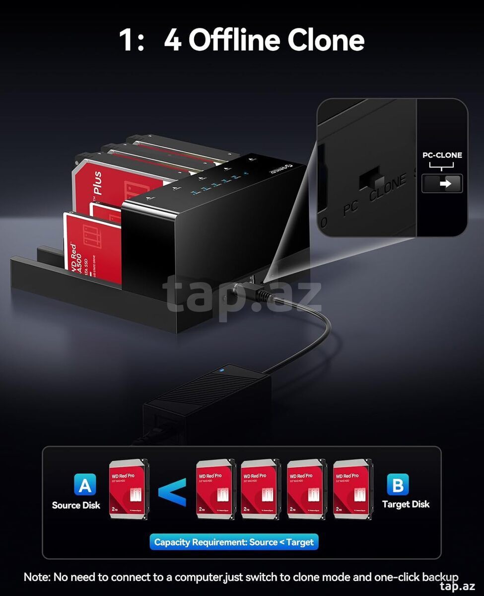 HDD/SSD Dockstation Orico 5 bay 2.5/3.5  (3)
