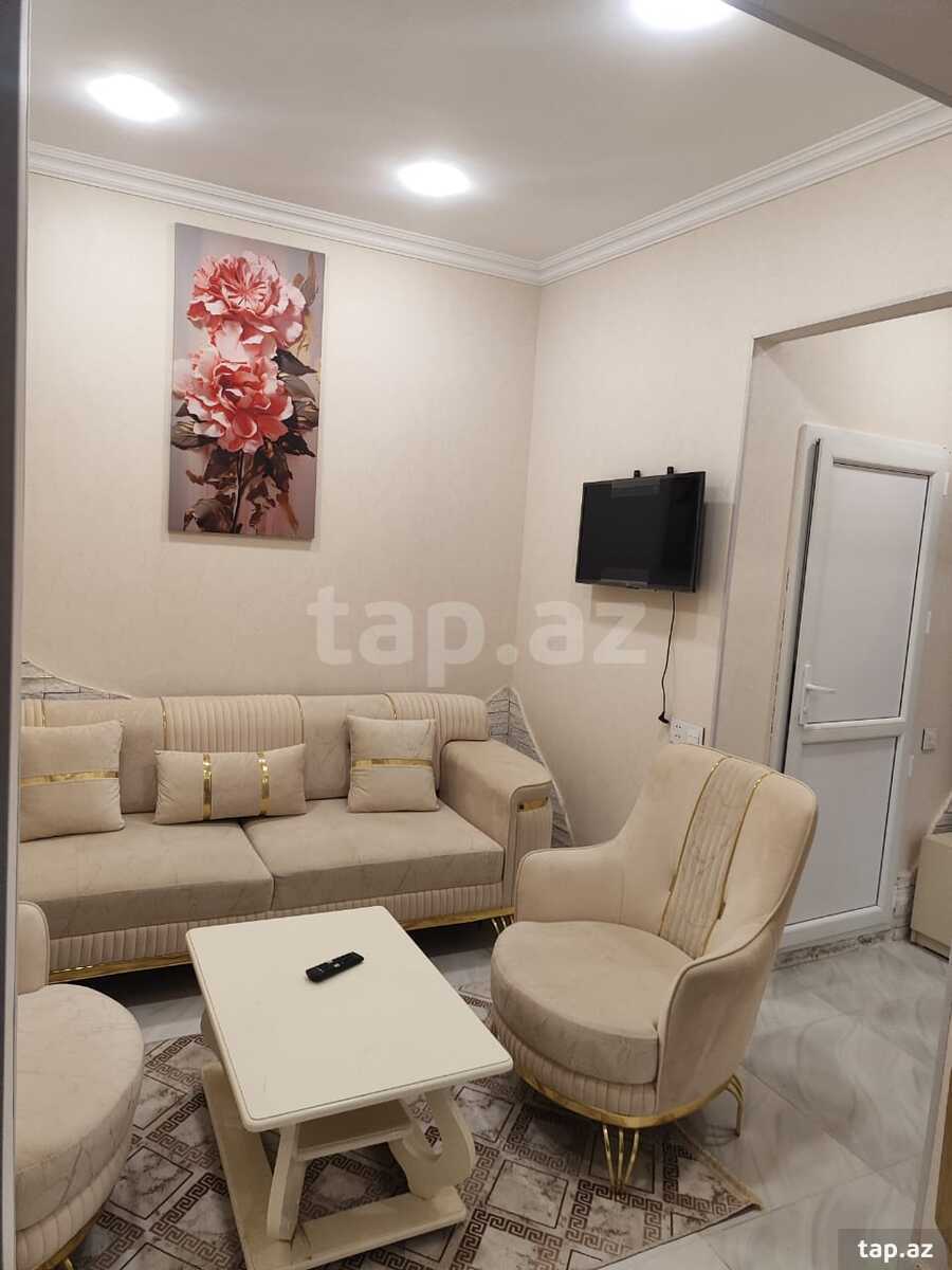 2-otaqlı mənzil kirayə verilir, Sahil m., 55 m²
