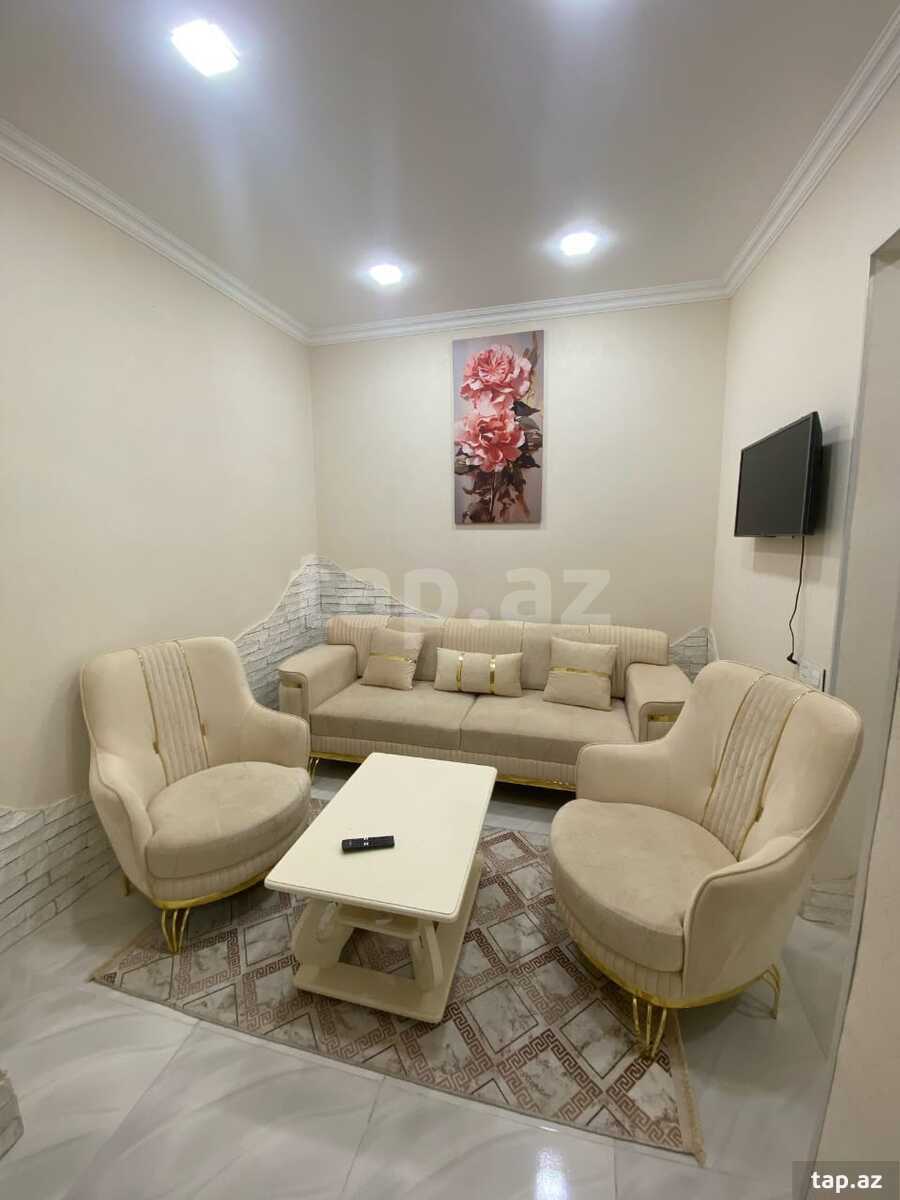 2-otaqlı mənzil kirayə verilir, Sahil m., 55 m²