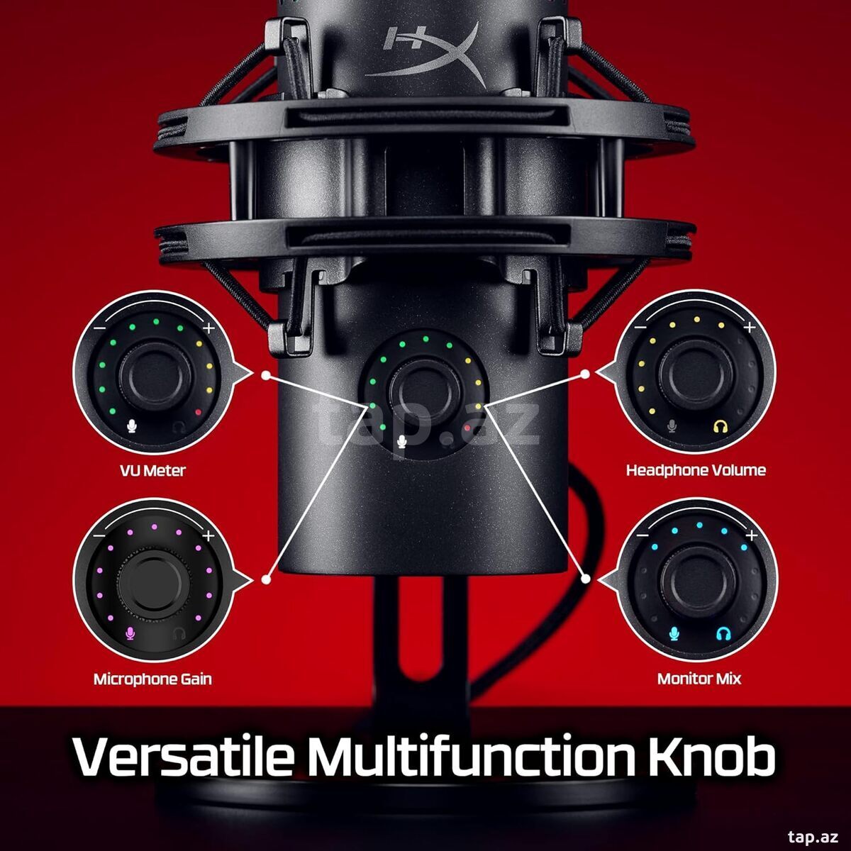 Mikrofon RGB HyperX Quadcast 2 S Gaming (9A273AA)  (11)