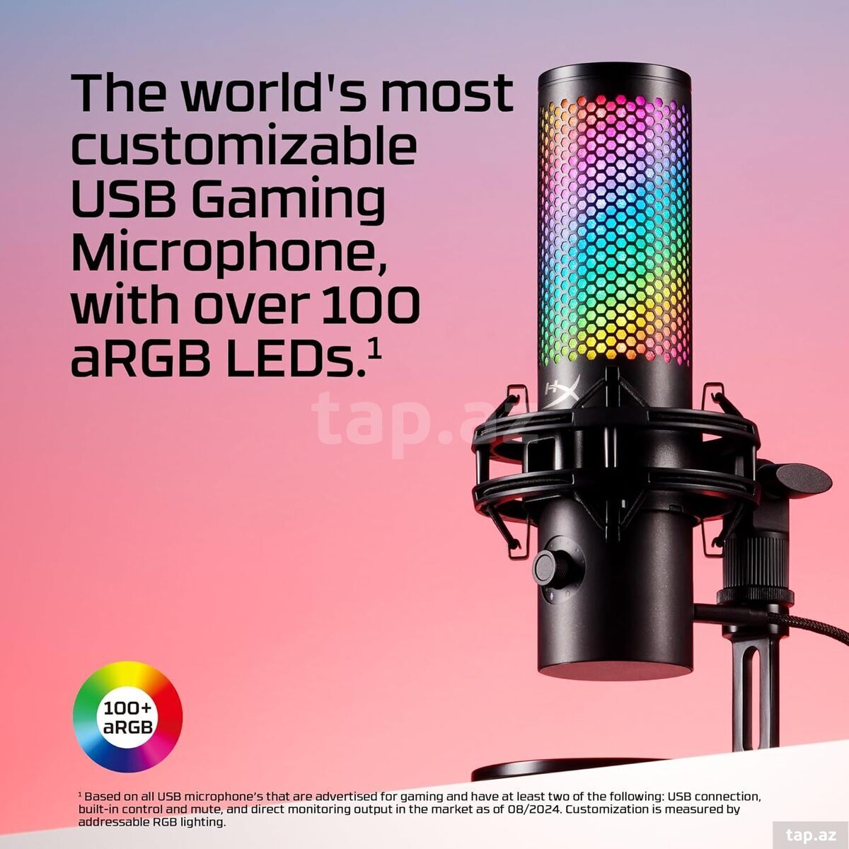 Mikrofon RGB HyperX Quadcast 2 S Gaming (9A273AA)  (14)