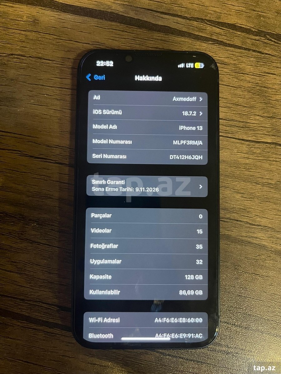 Apple iPhone 13 Blue 128GB/4GB (5)