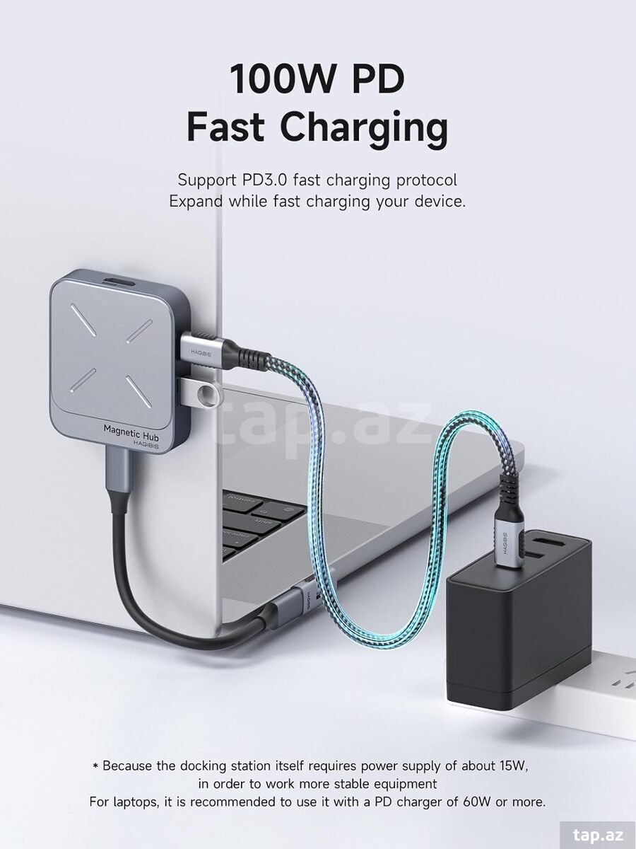 Hagibis Maqnit USB-C hub  (5)