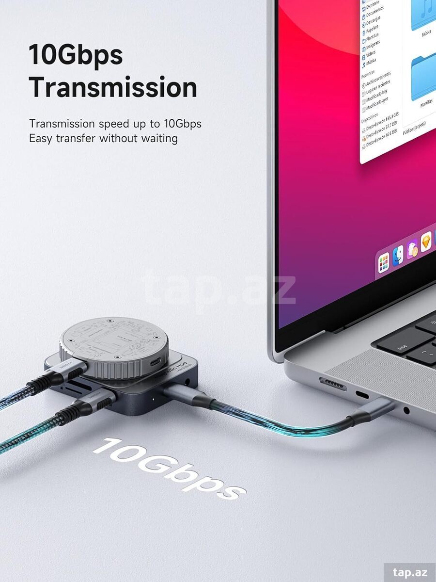 Hagibis Maqnit USB-C hub  (7)