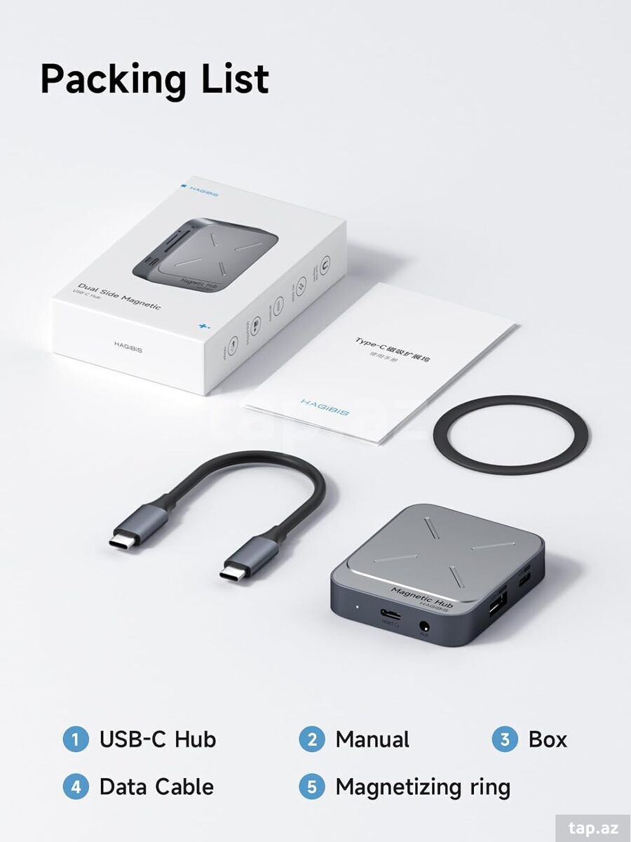 Hagibis Maqnit USB-C hub  (8)