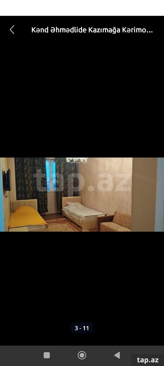 1-otaqlı yeni tikili kirayə verilir, Əhmədli qəs., 54 m² (5)