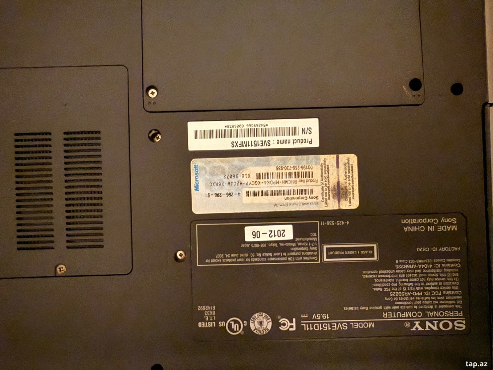 Sony VAIO SVE1511, i7-3612QM, 8GB RAM, SSD (6)